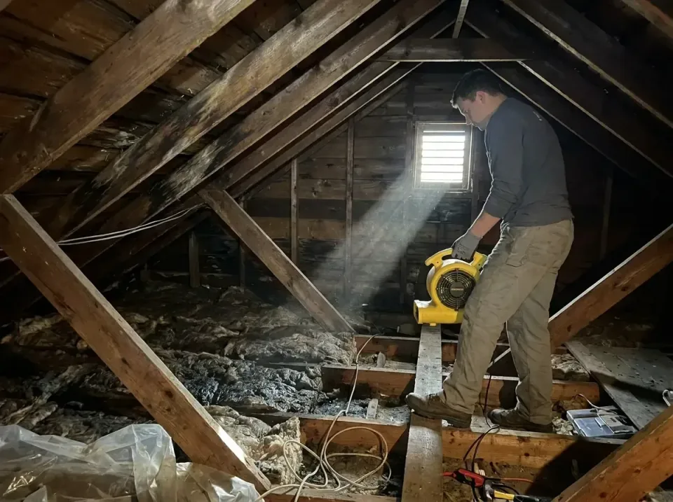 attic-water-damage-drying-proc-007 — frequently asked questions, Emergency Water Extraction & 24/7 Flood Response in Sidney,…